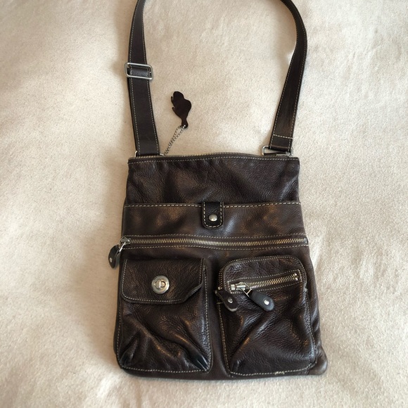 Roots leather vintage Venetian village bag